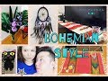 ボヘミアンスタイル部屋インテリア Boho style Room 雑貨 コーディネート Bohemian