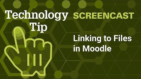 Linking to Files in Moodle 4