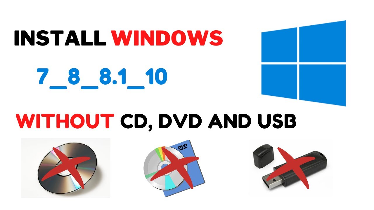 How To Install Windows Without CD or USB Flash Drive ( Step By