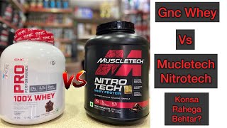 Gnc Whey VS Muscletech Nitrotech | Which One To Choose? | Order Today www.lasports.in