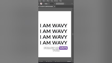 Create Wavy Text In Less Than 20 Seconds!