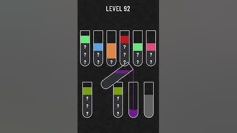 2022! Water Sort Level 92 Walkthrough Solution Android/iOS