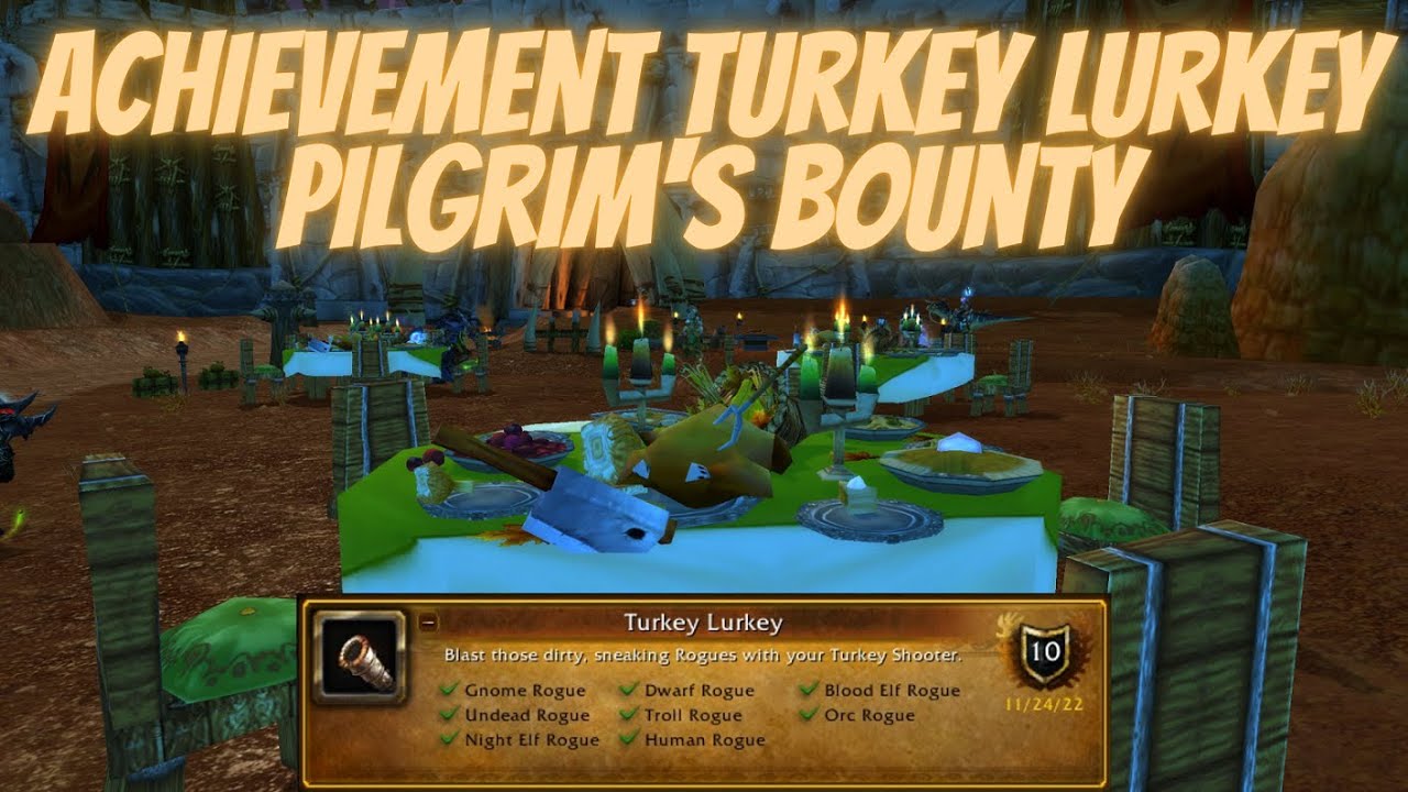 Achievement Turkey Lurkey Pilgrim's Bounty Event Wrath of the Lich King