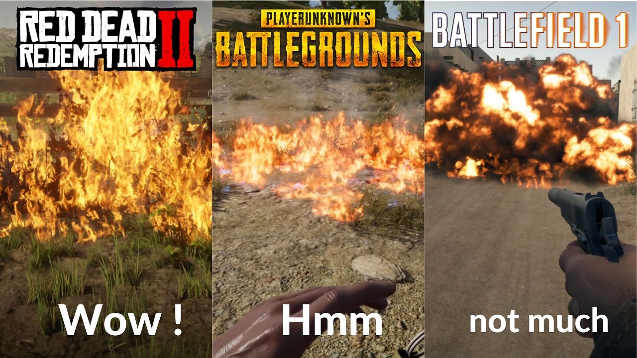 Fire Physics in 10 Different Games