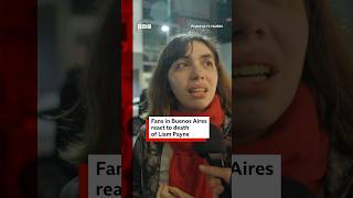 Liam Payne fans react to his death in Buenos Aries, Argentina. #OneDirection #LiamPayne #BBCNews