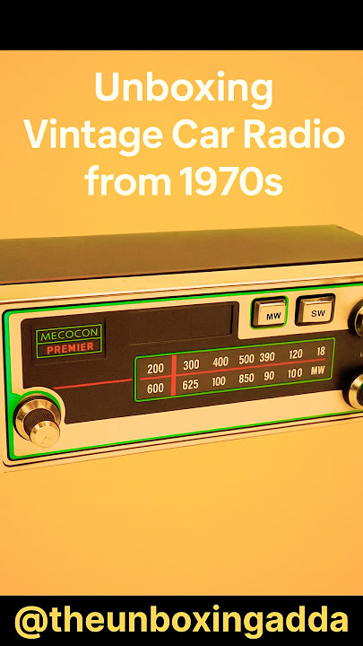Unboxing the Mecom Premier 2666 by MECO Tronics – A 1970s Car Radio #carradio #vintagecars #shorts