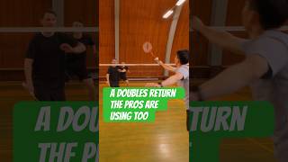 This return is extremely useful no matter what level you play at🔥 #badminton #badmintondoubles