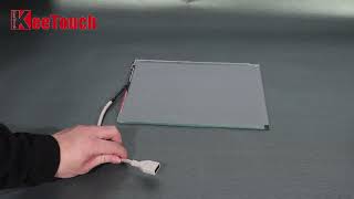 Oem Saw Touch Panel , Surface Wave Touch Screen For Self Service Machine 12.1 Inch