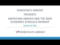 Americans Abroad and the $600 Economic Stimulus Payment (Democrats Abroad)