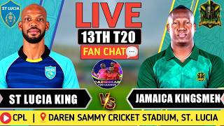 🔴 LIVE: St Lucia Kings vs Jamaica Tallawahs | 13th T20 Fan Analysis | SLK vs JTM | CPL 2026