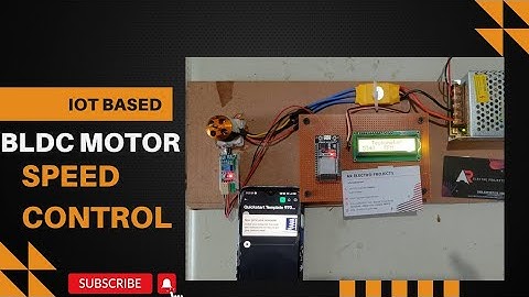 IoT BLDC Motor Speed Control Blynk 2.0