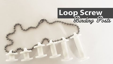Plastic Snap Lock Binding Posts with Loops for Hanging | Binding101.com
