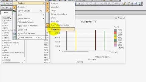 Qlikview How to add toolbars to your menu list  by RFB 3