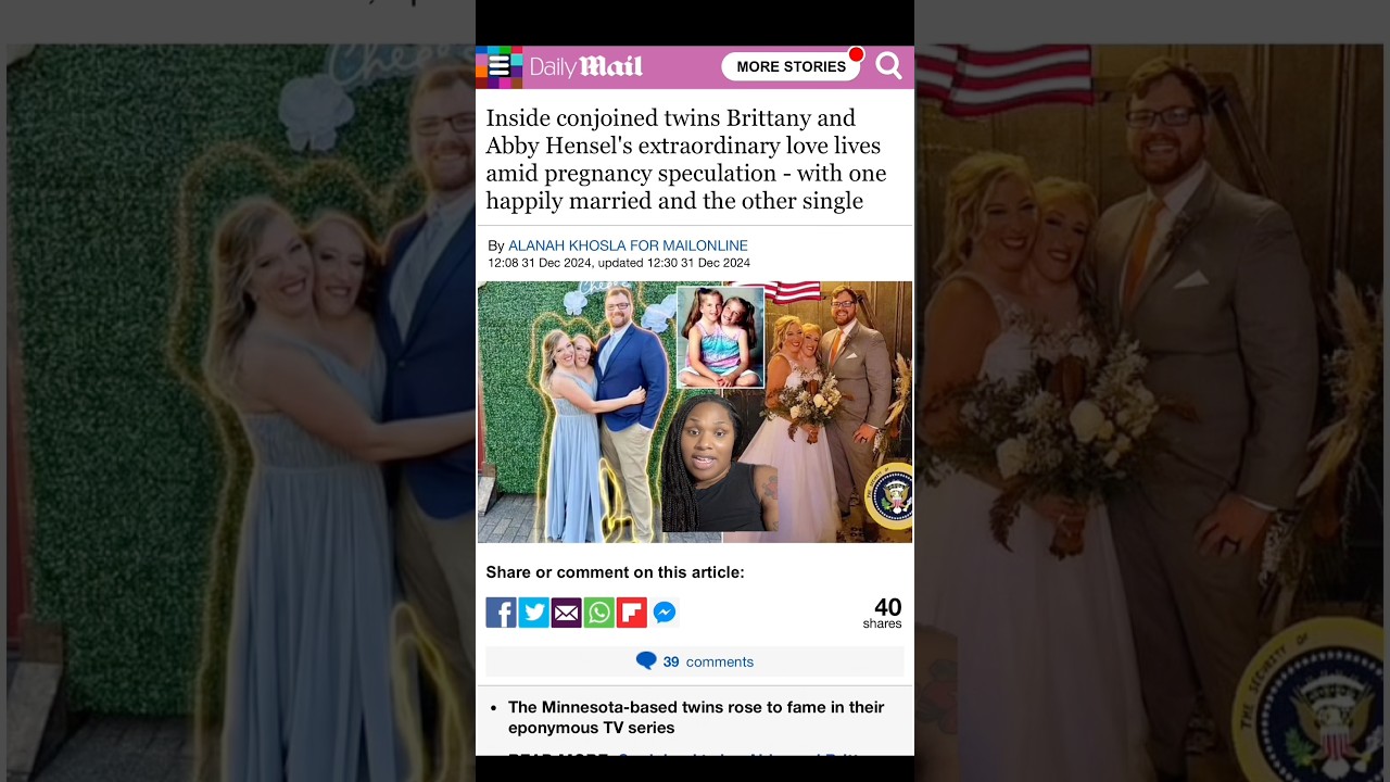 Сиамские близнецы Эбби и Бриттани Хенсел предположительно беременны