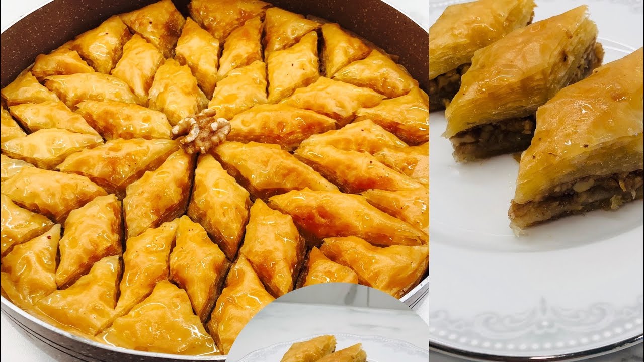 چۆنیەتی دروست کردنی شیرینی پاقلاوە بەرێگایەکی ئاسان👌