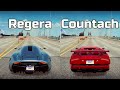 NFS Heat: Koenigsegg Regera vs Lamborghini Countach - Drag Race