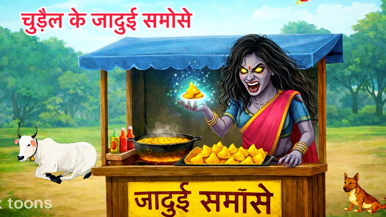 चुड़ैल के जादुई समोसे | Chudel Ke Jadui Samose | Hindi Kahani | Moral ...
