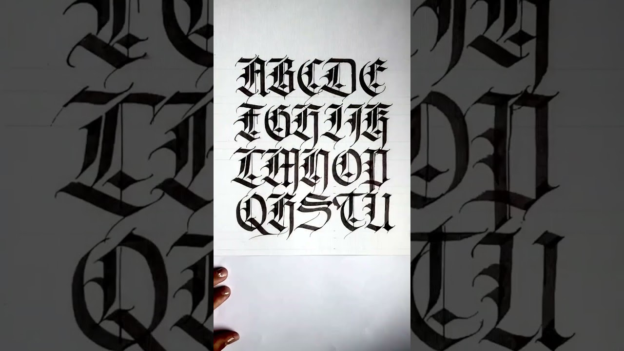 Capitals Blackletter Alphabet 