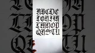 Capitals Blackletter Alphabet #viral Capitals Blackletter Alphabet #viral