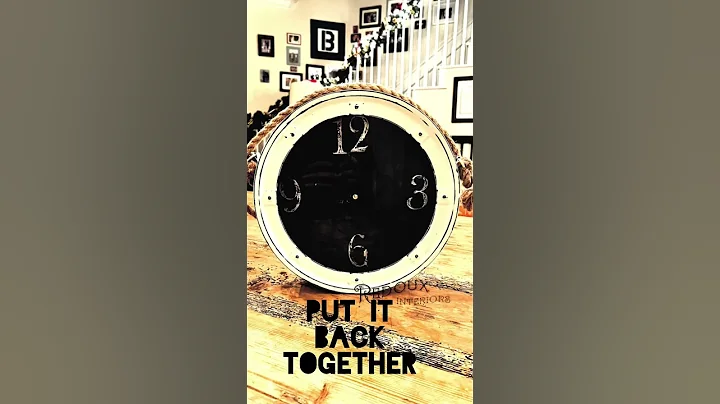 Upcycle a Thrift store clock.  Make some new holid...