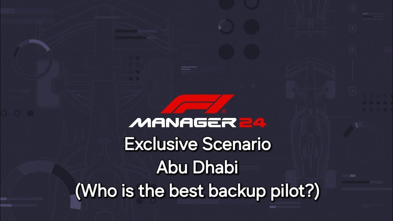 F1 Manager 24 Exclusive Scenario Abu Dhabi No Commentary