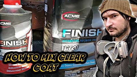 HOW TO MIX CLEAR COAT - DIY - HOW TO