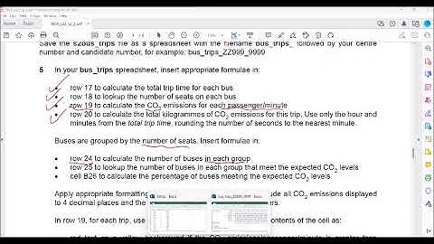 ICT 9626 Paper2 , Specimen 2022 Excel
