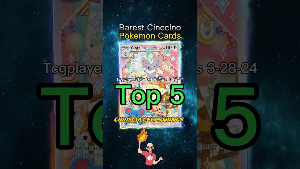 Top 5 RAREST Cinccino Pokémon Cards ✨ 