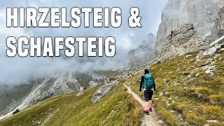 Dolomiten: Gemütliche Wanderung Hirzelsteig & Schafsteig im Rosengarten