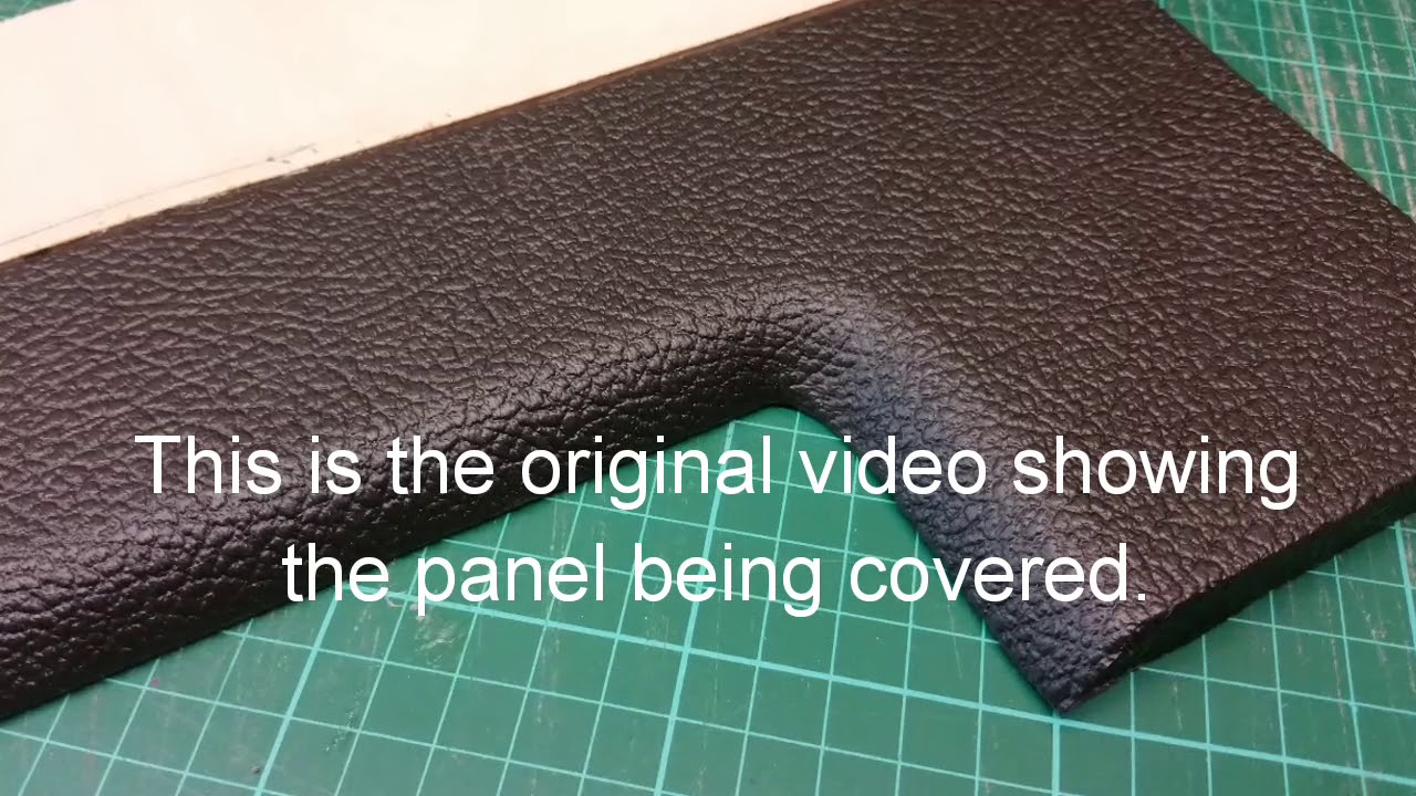 How to Apply Tolex - internal cut outs 
