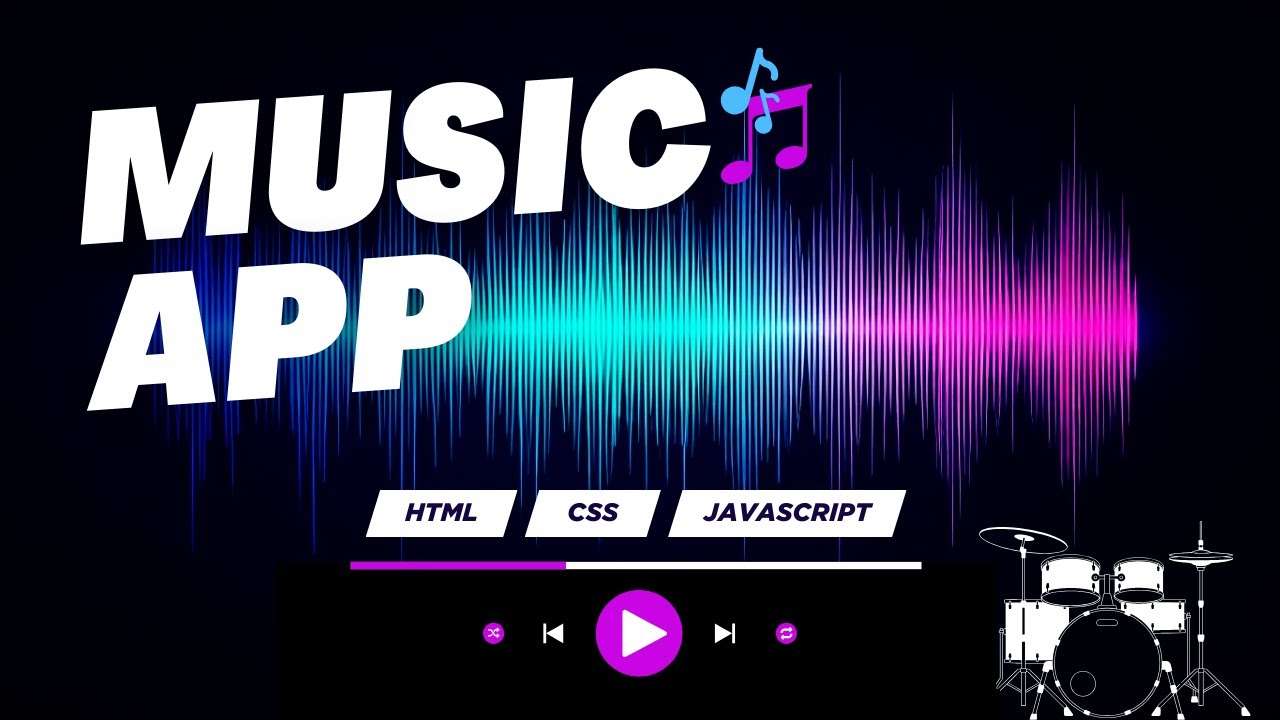 Create a Stunning Music App with HTML, CSS & JavaScript | Complete ...