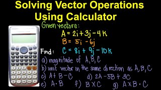 Solving Vector Operations Using Calculator (Tagalog/Filipino Math) screenshot 3