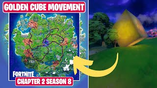 Where is GOLD Cube moving to in Fortnite Chapter 2 Season 8