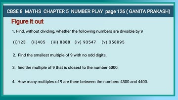 GANITA PRAKASH CHAPTER 5 NUMBER PLAY page 126 CBSE CLASS 8