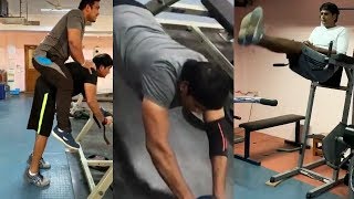 Director Ravi Babu workout videos | Ravi Babu Gym video - filmyfocus.com
