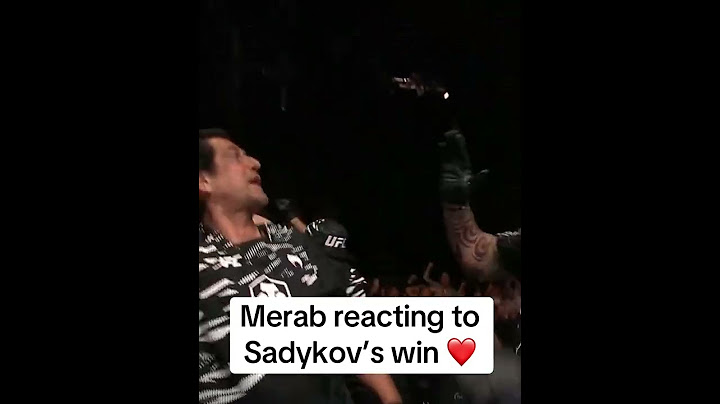 Look at how much it means to Merab ❤️