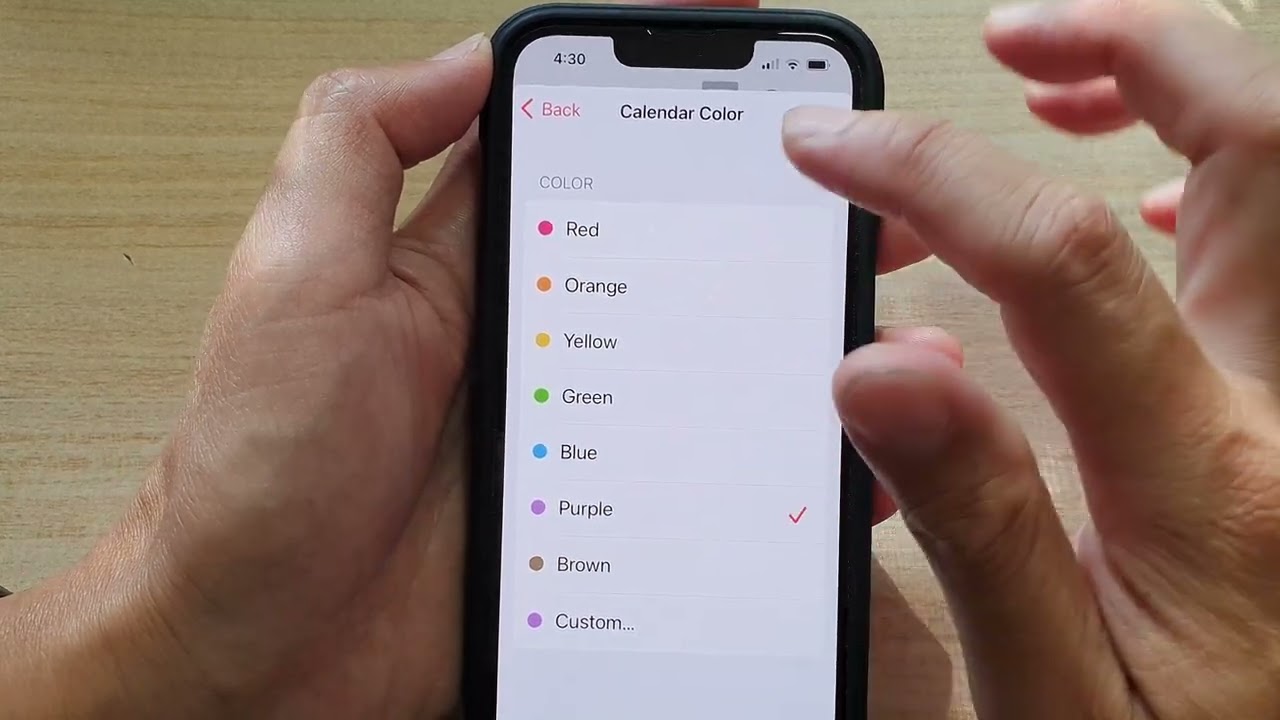 Iphone 13/13 Pro: How To Change The Calendar Color