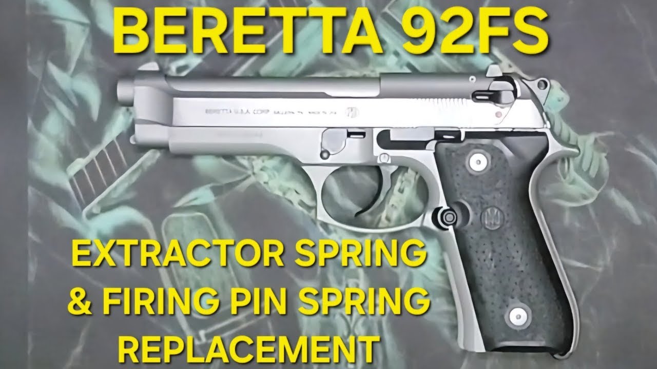 Замена пружины экстрактора и ударника Beretta 92FS