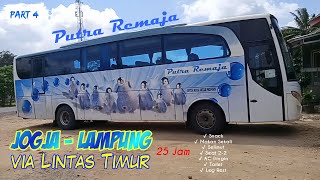 BUS PUTRA REMAJA NGACIR TANPA PESAING DI LINTAS TIMUR