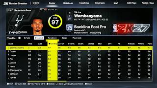 NBA 2K27 All Roster Ratings: Current Players/WNBA/MJ Era/Kobe Era/LeBron Era/Curry Era screenshot 3