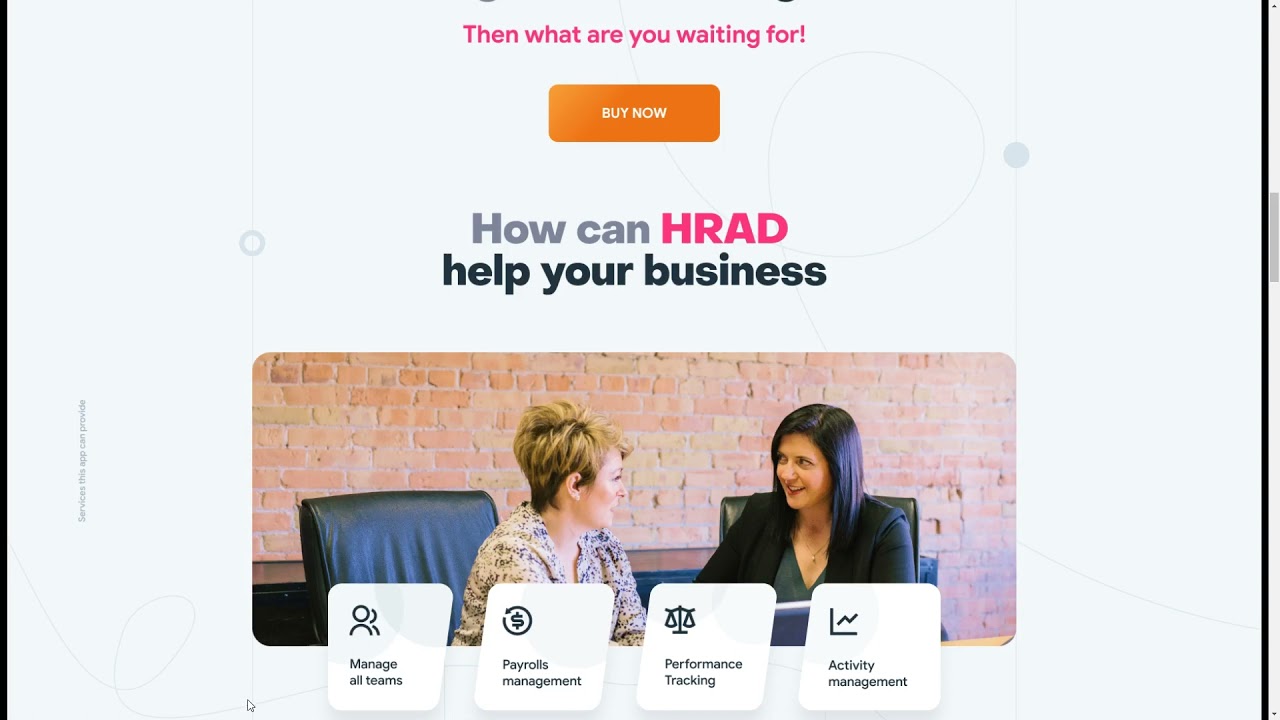 HRAD 66 pages HR management dashboard Figma Template dashboard landing page