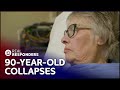 90-Year-Old Bangs Her Head In Hospital Restaurant | Casualty 24/7 | Real Responders