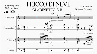 Stefano Gattano, "Fiocco di Neve". Mazurka per Clarinetto, Chitarra, Mandolino, Basso, Percussioni