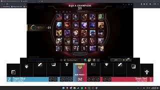 RCV League of legends Pickban UI tutorial