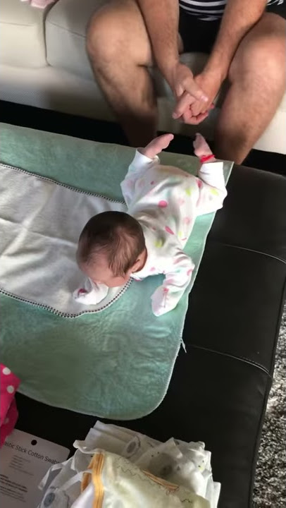 Angela can turn over at 1st month