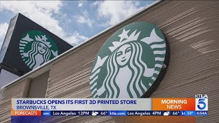 Starbucks' new drive-thru in Texas is coffee giant's first 3D printed store in U.S.