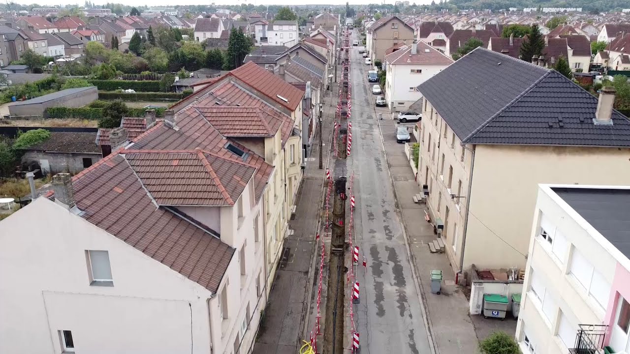 Travaux d'enfouissement du réseau Haute Tension