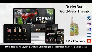 Drinks Bar WordPress Themes screenshot 5