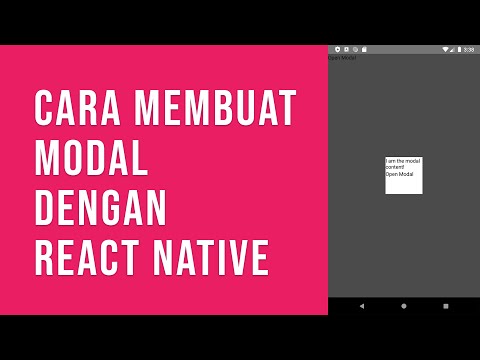 Cara Membuat Modal dengan React Native