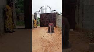 what she saw in her compound,omg that's was so close #funny #shorts #viral